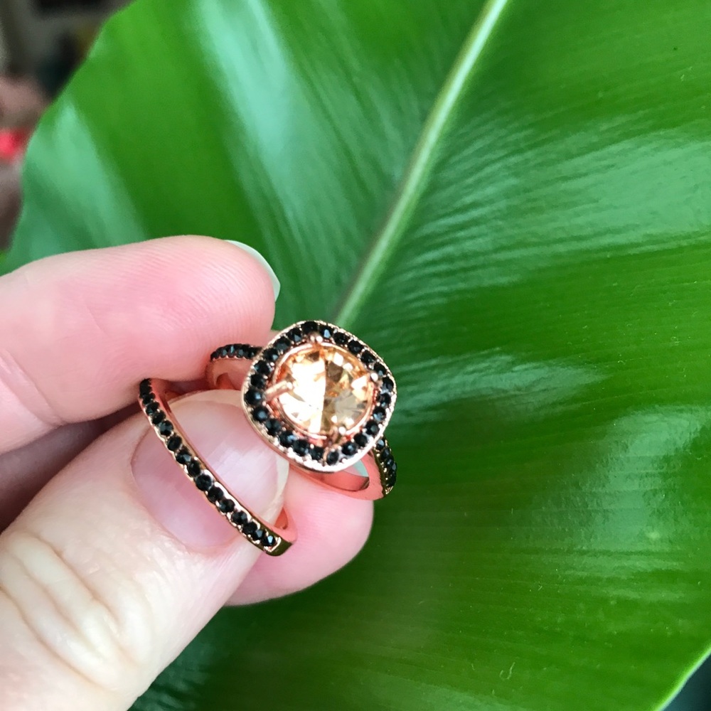 Rose gold fashion ring set - Picture 4 of 7